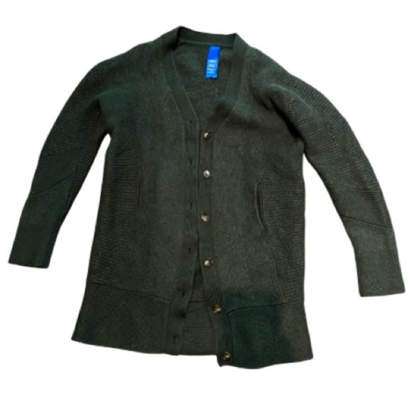 Kit and Ace Sweaters - Kit and Ace Merino Wool Classic Green Cardigan Sweater